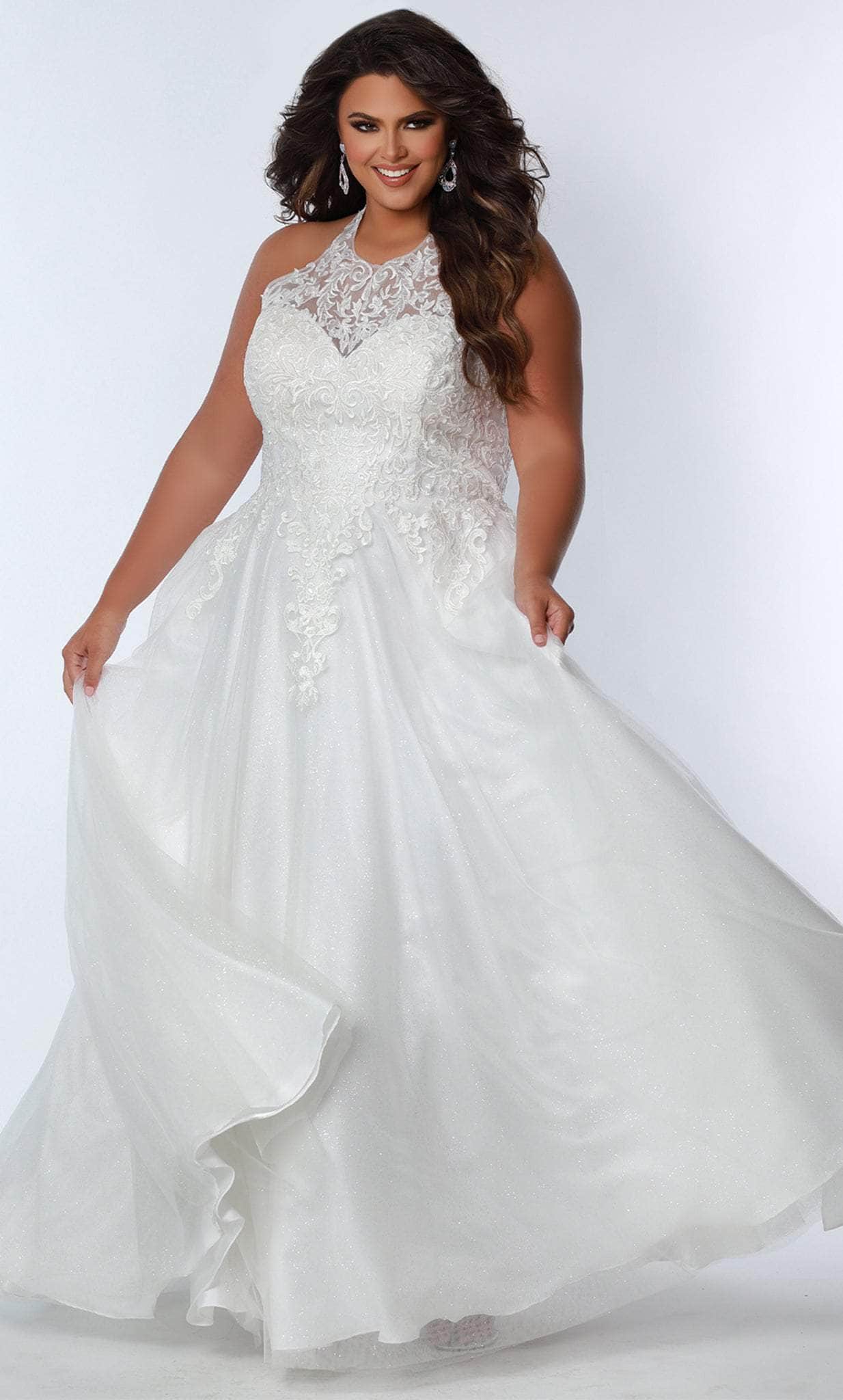 Halter Floor-Length Modern Prom Dress